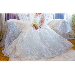 Beautiful & Elegant Custom Made Wedding Gown ✨